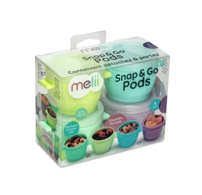 SET 4 RECIPIENTE PLASTIC SNAP&GO