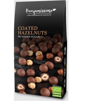 Alune de padure invelite in ciocolata cu praline