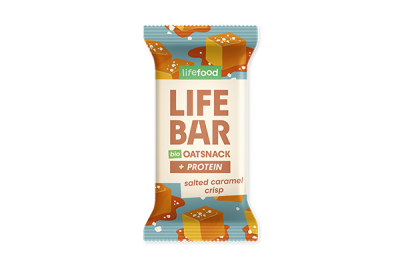 Baton proteic de ovaz cu caramel sarat