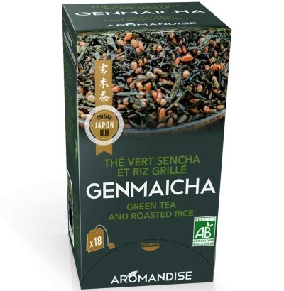 Ceai verde cu orez Genmaicha bio 18 pliculete x 2g