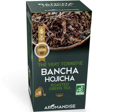 Ceai verde prajit Bancha Hojicha bio 18 pliculete x 2g Ceai verde prajit Bancha Hojicha bio 18 pliculete x 2g