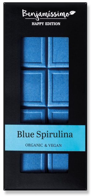 Ciocolata cu spirulina albastra bio