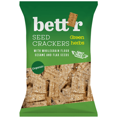Crackers integrali cu ierburi eco 150g Bettr