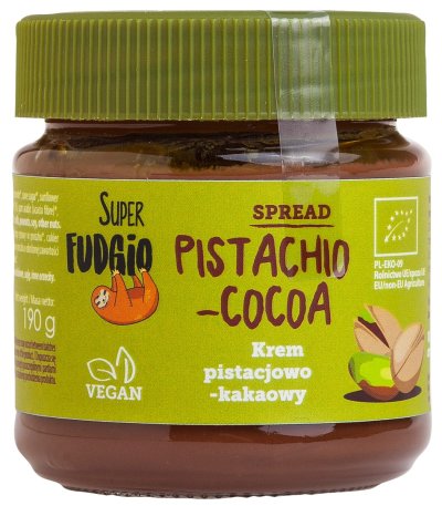 Crema tartinabila de ciocolata cu fistic si cacao
