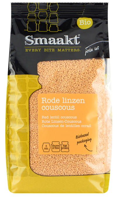 Cuscus din linte rosie bio 375g Smaakt Cuscus din linte rosie bio 375g Smaakt