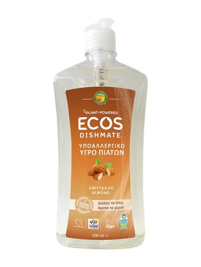Detergent lichid pentru vase cu migdale 500ml Ecos