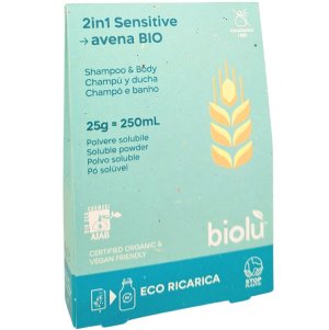 Gel de dus - sampon Sensitive bio pudra 25g
