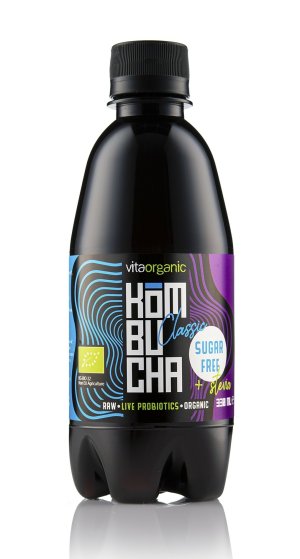 Kombucha clasic indulcita cu stevia bio 330ml Vita Organic