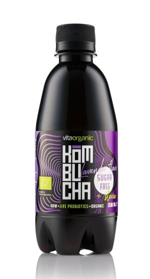Kombucha cu lavanda indulcita cu stevia bio 330ml Vita Organic