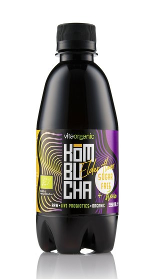 Kombucha cu soc indulcita cu stevia bio 330ml Vita Organic