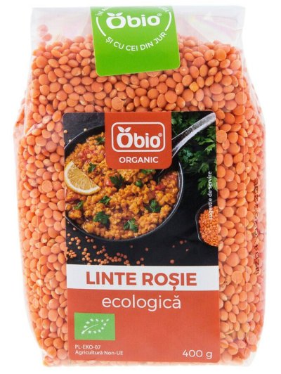 Linte rosie bio 400g Obio Linte rosie bio 400g Obio