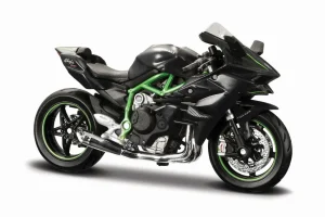 MAISTO MOTOCICLETA METALICA CU STAND EDITIE SPIECIALA KAWASAKI NINJA H2R SCARA 1 LA 18