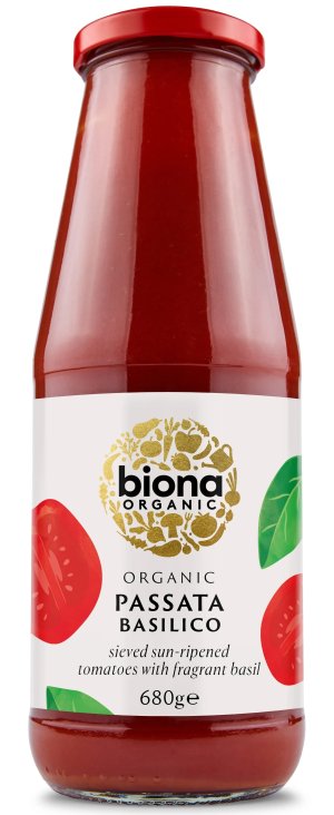 Pasatta cu busuioc bio 680g Biona