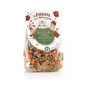 Paste cu faina de linte rosie si mazare verde fara gluten pentru copii