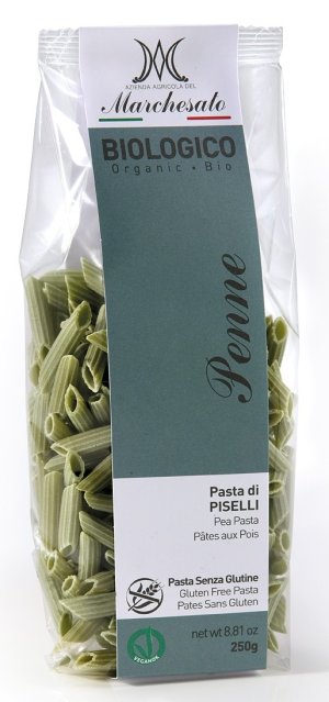 Penne din mazare verde fara gluten