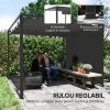 Pergola-pentru-gradinaterasa-retractabila-cu-perete-paravan-cadru-aluminiu-gri-inchis-3x3x2.27-m-6