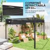 Pergola-pentru-gradinaterasa-retractabila-cu-perete-paravan-cadru-aluminiu-gri-inchis-3x3x2.27-m-7