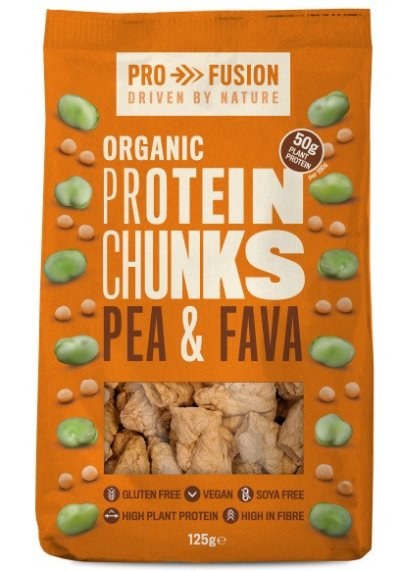 Proteina vegetala texturata din mazare si fava bucati mari