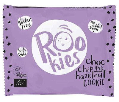Rookies - Cookie cu ciocolata si alune BIO 40G
