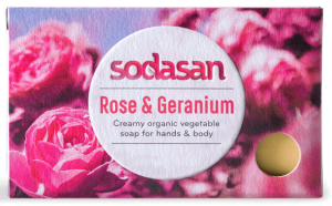 Sapun crema bio trandafir si geraniu 100g SODASAN