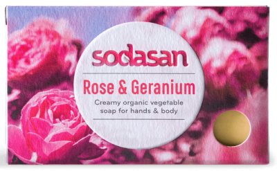 Sapun crema bio trandafir si geraniu 100g SODASAN