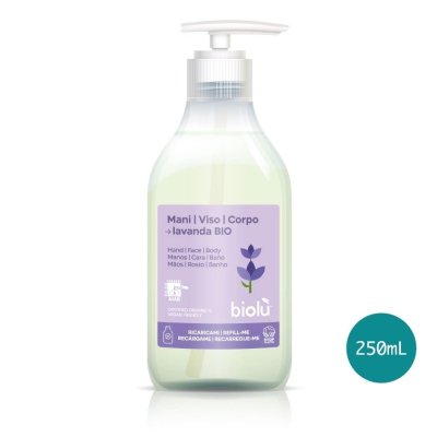 Sapun lichid cu lamaie si lavanda bio 250ml Sapun lichid cu lamaie si lavanda bio 250ml