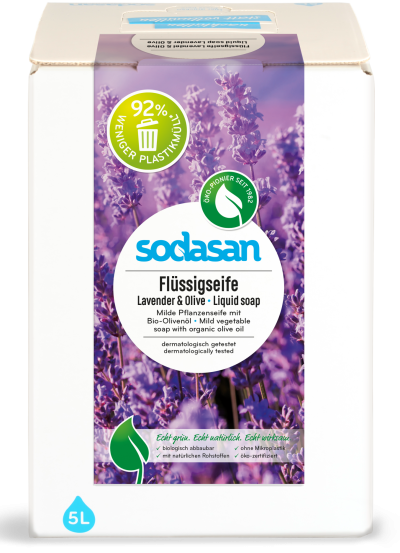 Sapun lichid cu lavanda si masline ecologic 5l Sodasan