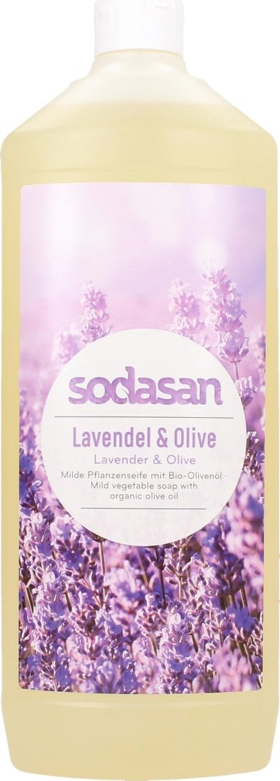 Sapun lichid gel de dus bio lavanda masline 1L SODASAN