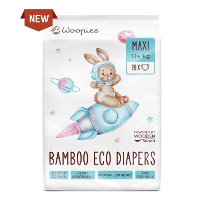 Scutece ECO cu fibre de bambus maxi (12+ kg) Scutece ECO cu fibre de bambus maxi (12+ kg)