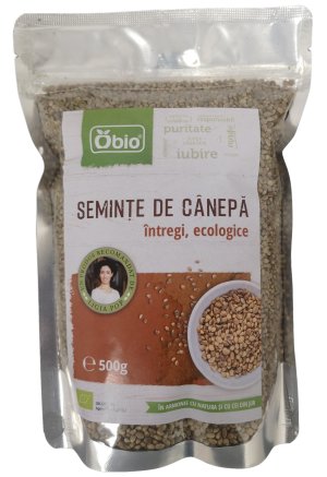 Seminte de canepa intregi raw eco 500g