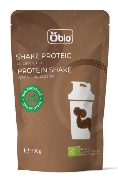 Shake proteic cu cacao bio 300g Obio Shake proteic cu cacao bio 300g Obio