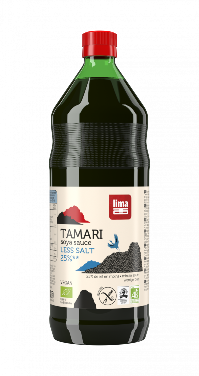 Sos De Soia Tamari Cu Continut Redus De Sare Eco 250ml Lima