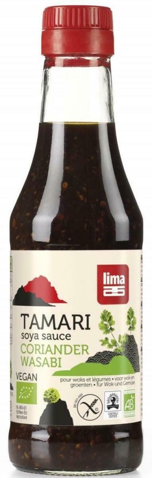 Sos de soia Tamari cu coriandru si wasabi bio 250ml
