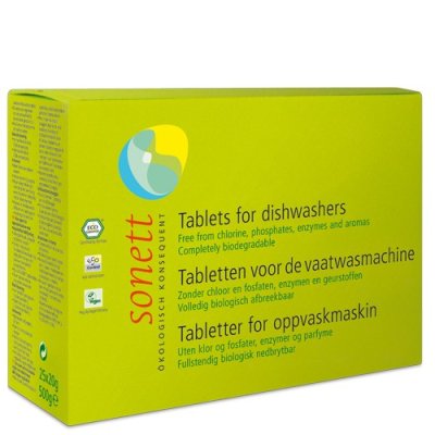 TABLETE ECOLOGICE PT. MASINA DE SPALAT VASE 500G Sonett TABLETE ECOLOGICE PT. MASINA DE SPALAT VASE 500G Sonett