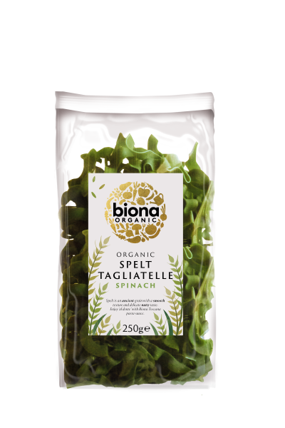 Tagliatelle din spelta cu spanac eco 250g Biona