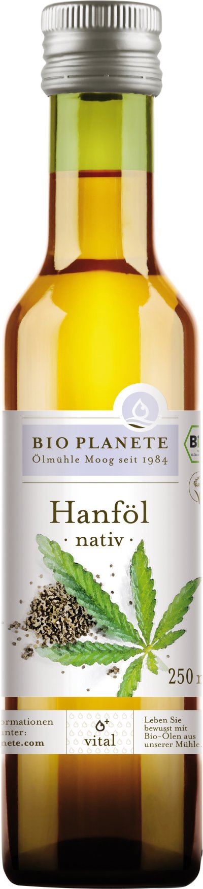 Ulei de canepa nativ bio 250ml Bio Planete
