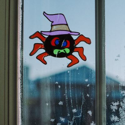 Autocolant Halloween paianjen sclipitor Autocolant Halloween paianjen sclipitor