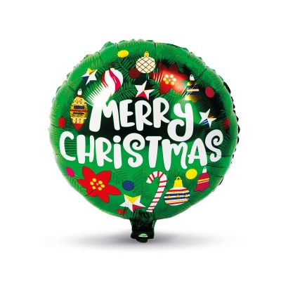 Balon Craciun folie aluminiu glob 45 cm Merry Christmas Balon Craciun folie aluminiu glob 45 cm Merry Christmas