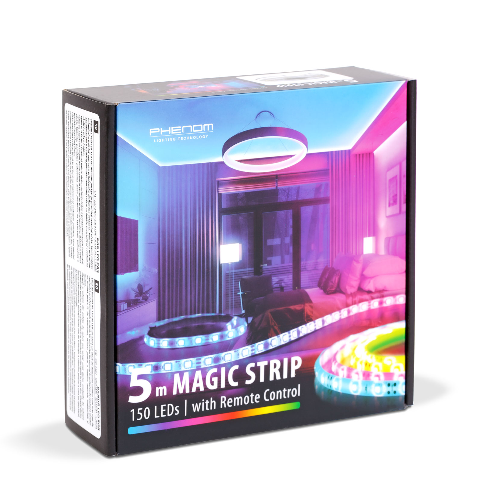 Banda LED RGB 5m IP65, telecomanda, efect muzica, iluminare ambientala ...