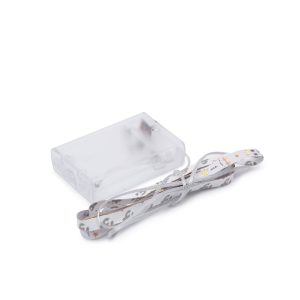 Banda LED alb cald 1m cu 3 baterii AA