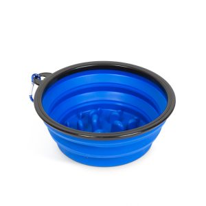 Bol pliabil slow feeder pentru caini si pisici 1000 ml