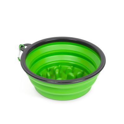 Bol pliabil slow feeder pentru caini si pisici 1000 ml