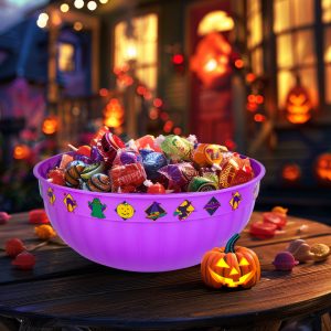 Bol servire Halloween violet