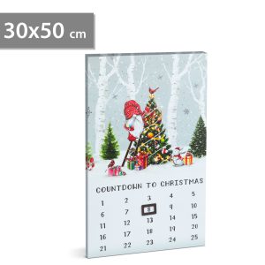 Calendar Advent LED 50 x 30 cm