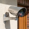 Camera falsa supraveghere CCTV LED intermitent rotativa 360 cu cablu baterii AA interior Camera falsa supraveghere CCTV LED intermitent rotativa 360 cu cablu baterii AA interior