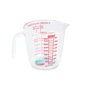 Cana gradata Baker's Secret 360 ml plastic transparent