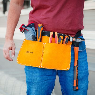 Centura Suport Scule din Piele cu 2 Buzunare Mari Centura Suport Scule din Piele cu 2 Buzunare Mari