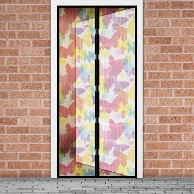 Cortina tantari usa magnetica 100x210 cm model fluture color