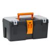 Cutie de depozitare scule din plastic cu tava detasabila si organizator sub capac