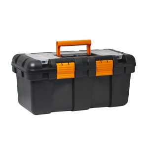Cutie de depozitare scule din plastic cu tava detasabila si organizator sub capac